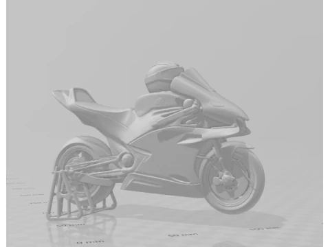 Boneca 3d style manga anime moto gp caricato 3D Print Model