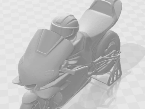 Boneca 3d style manga anime moto gp caricato 3D Print Model
