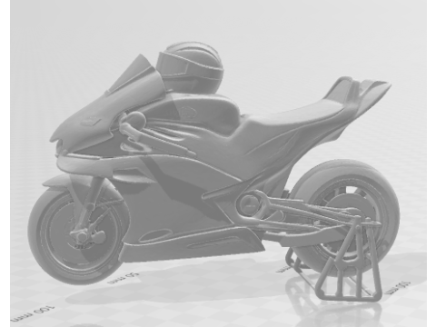 Boneca 3D-Stil Manga Anime Moto GP Caricato 3D Druckmodell