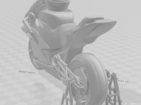 Boneca 3d style manga anime moto gp caricato 3D Print Model