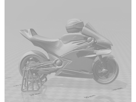 Boneca 3D-Stil Manga Anime Moto GP Caricato 3D Druckmodell