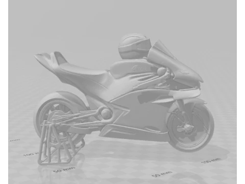 Boneca 3d style manga anime moto gp caricato 3D Print Model