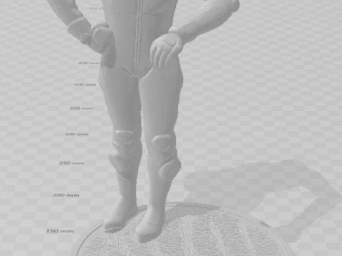 बोनका 3डी स्टाइल मंगा एनीमे पायलटो कैरिकैटो 3D प्रिंट मॉडल