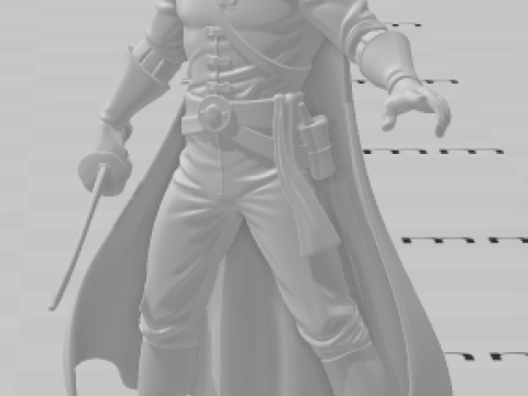 Bonecos 3d style manga anime zorro caricato Modèles 3D en vedette