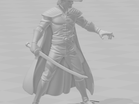 Bonecos 3d style manga anime zorro caricato Modello di stampa 3D