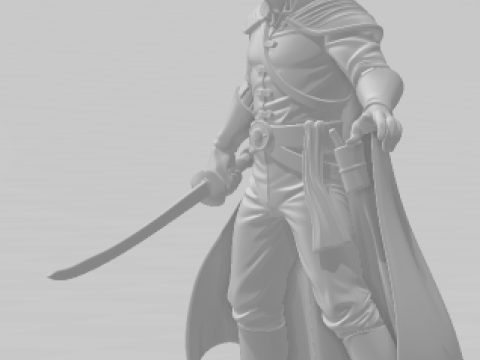 Bonecos 3d style manga anime zorro caricato Modello di stampa 3D