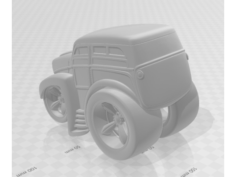 Bonecos 3d style manga anime car classic caricato 3D Print Model