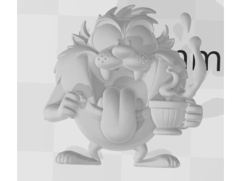 Bonecos estilo 3d manga anime diseño clásico taz caricato Modelo de impresión 3D