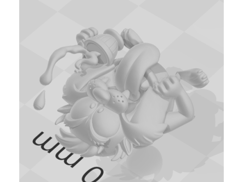 Bonecos 3D-stijl manga anime desenho klassieke taz caricato 3D printmodel