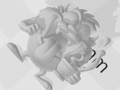 Bonecos 3D-stijl manga anime desenho klassieke taz caricato 3D printmodel