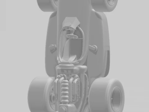 Bonecos 3d style manga anime car race corrida classico caricato 3D Print Model