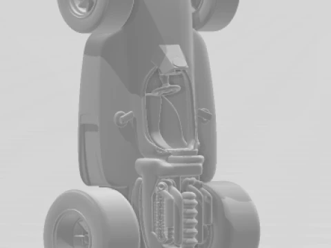 Bonecos 3d style manga anime car race corrida classico caricato 3D Print Model