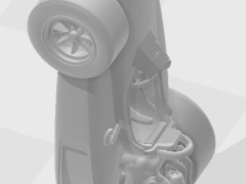 Bonecos 3d стиль манга аніме автомобільні перегони корида класичне карікато 3D Принт Модель