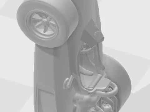 Bonecos 3d style manga anime car race corrida classico caricato 3D Print Model