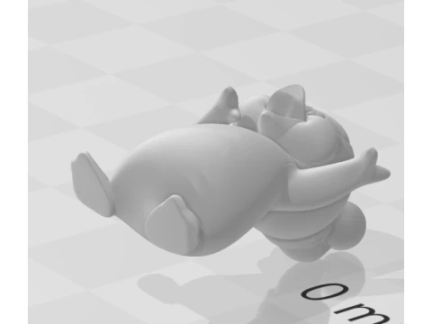 Bonecos 3d style manga anime pinguin pica pau caricato 3D Print Model