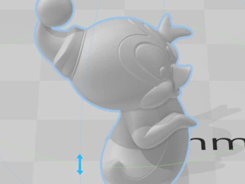 Bonecos 3d style manga anime pinguin pica pau caricato 3D Print Model