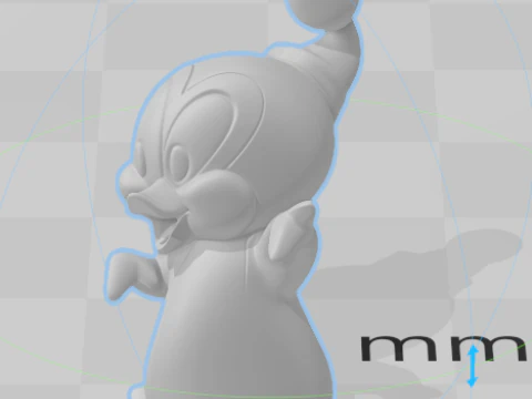 Bonecos 3d style manga anime pinguin pica pau caricato 3D Print Model