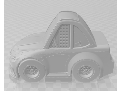 Bonecos 3d style manga anime nascar toyota caricato Modèles 3D en vedette