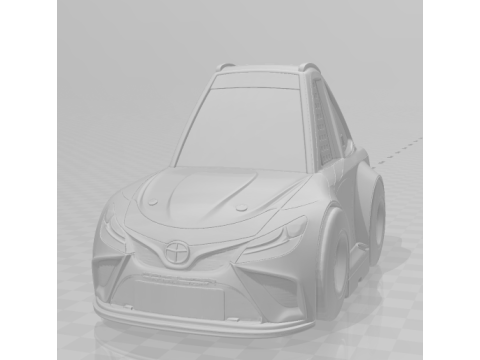 Bonecos 3d style manga anime nascar toyota caricato 3D Print Model