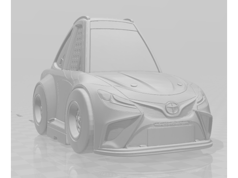 Bonecos 3d style manga anime nascar toyota caricato 3D Print Model