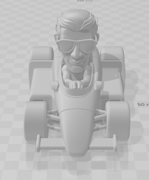 Bonecos 3d style manga anime f1 senna caricato 3D Print Model .c4d .max .obj .3ds .fbx .stl .blend