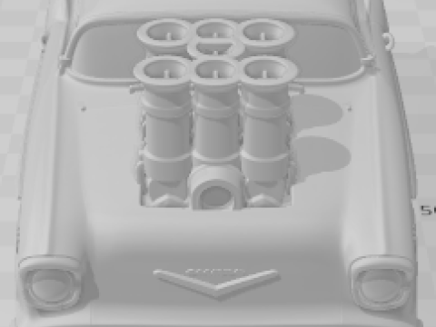 Bonecos 3d style manga anime cars classic carro antigo caricato Modèles 3D en vedette
