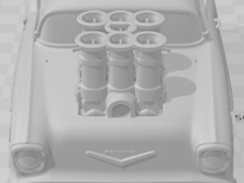 Bonecos 3d style manga anime cars classic carro antigo caricato Modello di stampa 3D