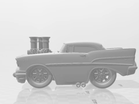Bonecos 3d style manga anime cars classic carro antigo caricato 3D Print Model