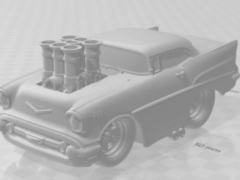 Bonecos 3d style manga anime cars classic carro antigo caricato 3D Print Model