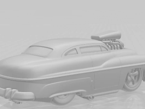 Bonecos 3d style manga anime cars classic carro antigo caricato 3D Print Model