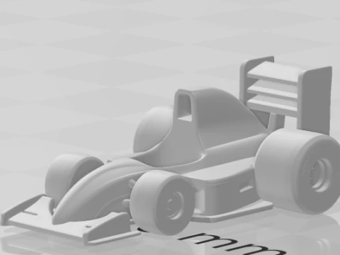 Bonecos 3d style manga anime F1 cars carro antigo caricato 3D Print Model