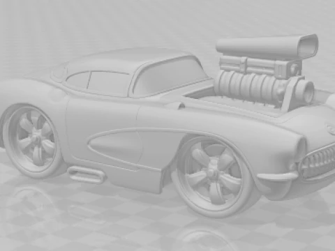 Bonecos 3d style manga anime cars carro antigo caricato 3D Print Model