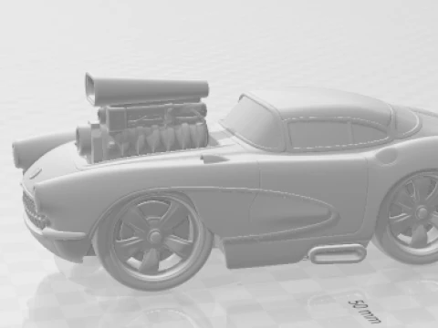Bonecos 3d style manga anime cars carro antigo caricato 3D Print Model