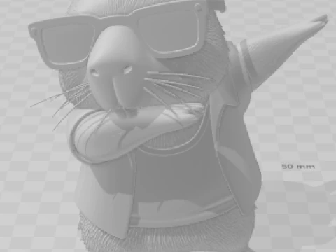 Bonecos 3d 스타일 만화 애니메이션 capivara caricato 3D 프린트 모델