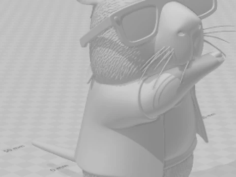 Bonecos 3d style manga anime capivara caricato 3D Print Model
