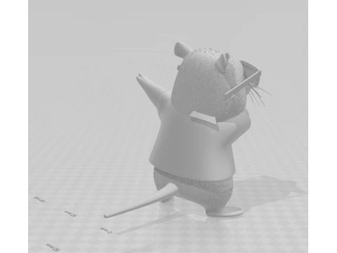 Bonecos 3d style manga anime capivara caricato 3D Print Model
