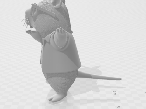 Bonecos 3D-stijl manga anime capivara caricato 3D printmodel