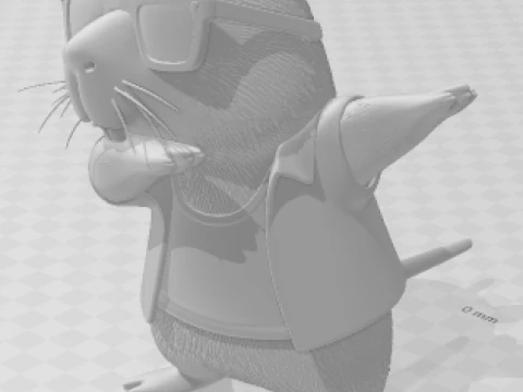Bonecos 3d style manga anime capivara caricato 3D Print Model