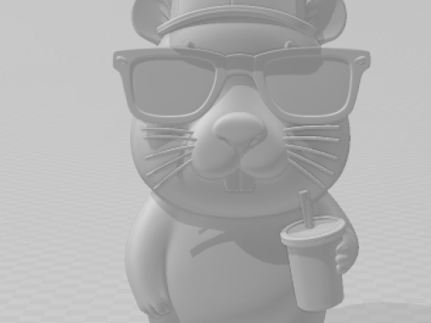 Bonecos 3d style manga anime capivara caricato Modèles 3D en vedette