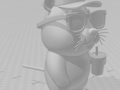 Bonecos 3d style manga anime capivara caricato 3D Print Model