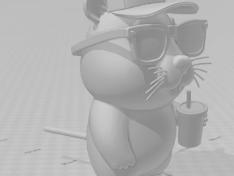 Bonecos 3d style manga anime capivara caricato 3D Print Model