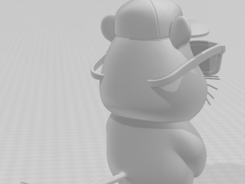 Bonecos 3d style manga anime capivara caricato 3D Print Model