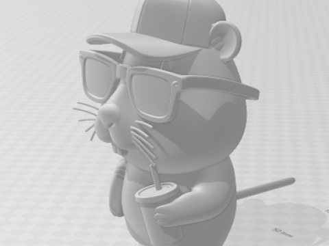 Bonecos 3d style manga anime capivara caricato 3D Print Model