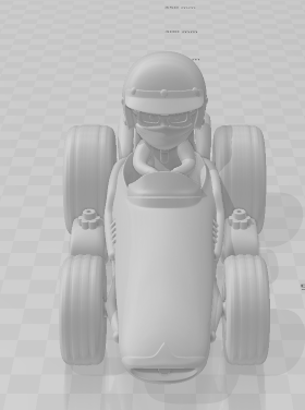 Bonecos 3D 风格漫画动漫汽车 f1 antigo caricato 3D 打印模型 .c4d .max .obj .3ds .fbx .stl .blend 