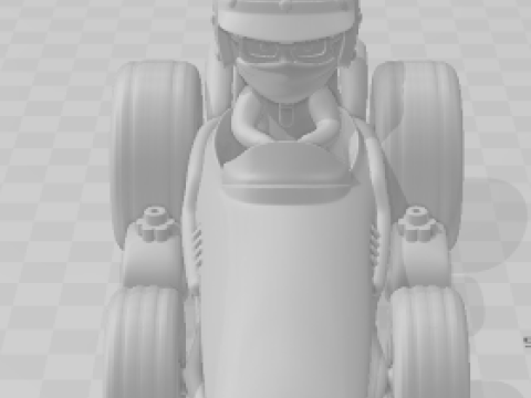 Bonecos 3d style manga anime cars f1 antigo caricato Modèles 3D en vedette
