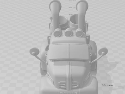 Bonecos camion per auto manga anime in stile 3d caricato Modello di stampa 3D