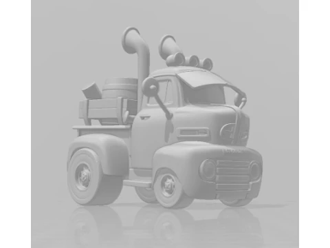 Bonecos 3d style manga anime cars truck caricato 3D Print Model
