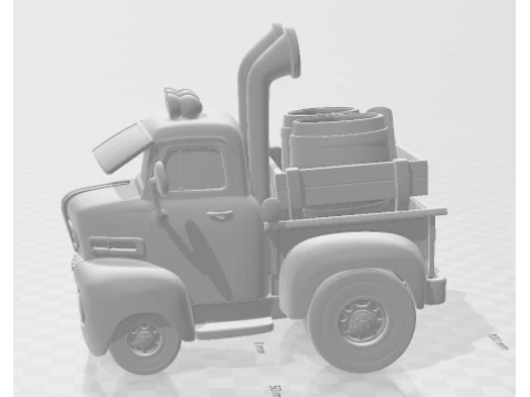 Bonecos 3d style manga anime cars truck caricato 3D Print Model