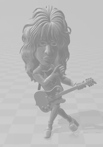 Bonecos 3d style manga anime kiss vocal caricato 3D Print Model .c4d .max .obj .3ds .fbx .stl .blend