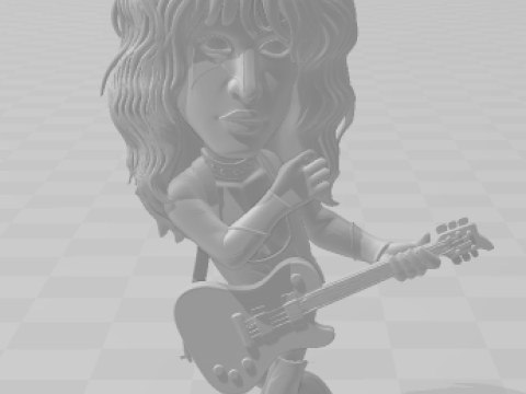 Bonecos 3d style manga anime kiss vocal caricato Modèles 3D en vedette